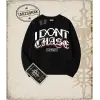 DONT CHASE Oversize Unisex Bisiklet Yaka Sweatshirt