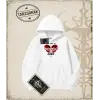 DONT LEAVE HALFTONE Oversize Unisex Kapşonlu Sweatshirt