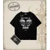 DONT LEAVE HALFTONE Oversize Unisex Tişört