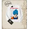 Dragon Ball Anime Baskılı Oversize Unisex Bisiklet Yaka Sweatshirt