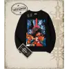 Dragon Ball Anime Baskılı Oversize Unisex Bisiklet Yaka Sweatshirt