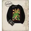 Dragon Ball Anime Baskılı Oversize Unisex Bisiklet Yaka Sweatshirt