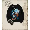 Dragon Ball Anime Baskılı Oversize Unisex Bisiklet Yaka Sweatshirt