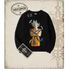 Dragon Ball Anime Baskılı Oversize Unisex Bisiklet Yaka Sweatshirt