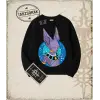 Dragon Ball Anime Baskılı Oversize Unisex Bisiklet Yaka Sweatshirt