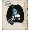 Dragon Ball Anime Baskılı Oversize Unisex Bisiklet Yaka Sweatshirt