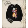 Dragon Ball Anime Baskılı Oversize Unisex Bisiklet Yaka Sweatshirt