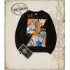 Dragon Ball Anime Baskılı Oversize Unisex Bisiklet Yaka Sweatshirt
