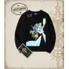 Dragon Ball Anime Baskılı Oversize Unisex Bisiklet Yaka Sweatshirt
