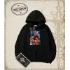 Dragon Ball Anime Baskılı Oversize Unisex Kapşonlu Sweatshirt