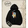 Dragon Ball Anime Baskılı Oversize Unisex Kapşonlu Sweatshirt