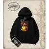 Dragon Ball Anime Baskılı Oversize Unisex Kapşonlu Sweatshirt