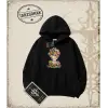 Dragon Ball Anime Baskılı Oversize Unisex Kapşonlu Sweatshirt