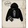 Dragon   Kadın Crop Kapşonlu Sweatshirt