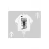 Dream Big Yazılı Takım Elbiseli Kedi Baskılı Oversize Tshirt