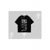 Dream Big Yazılı Takım Elbiseli Kedi Baskılı Oversize Tshirt