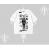 Dream Big Yazılı Takım Elbiseli Kedi Baskılı Oversize Tshirt
