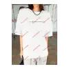 Dreamer Baskılı Oversize Bisiklet Yaka Tshirt Beyaz