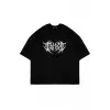 Dusk Baskılı Oversize Unisex Siyah