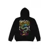 Electro Siyah Oversize Unisex Kapüşonlu Sweatshirt Hoodie