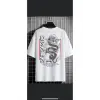 Erkek Beyaz Osaka Oversize Bisiklet Yaka Tshirt