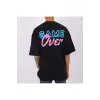 Erkek Game Over Baskılı Oversize Bisiklet Yaka Tshirt