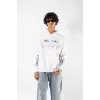 Eternal Text Baskılı Oversize Unisex Beyaz