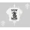 Everyone Has Dreams Yazılı Astronot Kedi Arka Baskılı Babby Tee Tshirt