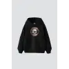 Eye In Mouth Baskılı Oversize Unisex Premium Siyah