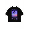 Fallen Sırt Baskılı Oversize Unisex Siyah