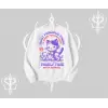 Family Time Yazılı Sevimli Anne Kedi Arka Baskılı Biskilet Sweatshirt