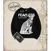 FEARLESS Oversize Unisex Bisiklet Yaka Sweatshirt