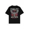 Fearless Siyah Oversize Unisex T-shirt