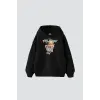 Feel Good Baskılı Oversize Unisex Siyah