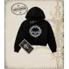 FIRE Kadın Crop Kapşonlu Sweatshirt