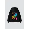 Fırst Space Baskılı Oversize Unisex Siyah