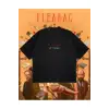 Fleabag Baskılı Oversize Unisex Pamuklu Nefes Alan Kalın Kumaşlı
