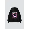 Fly On The Wall Baskılı Oversize Unisex Siyah