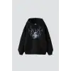 Future Yıldırım Baskılı Oversize Unisex Siyah