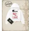 GAMEOVER Kadın Crop Kapşonlu Sweatshirt