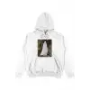 Ghost Beyaz Oversize Unisex Kapüşonlu Sweatshirt Hoodie