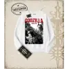 GODZILLA Oversize Unisex Bisiklet Yaka Sweatshirt