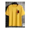 Göğüs Beach Baskılı Oversize Erkek T-Shirt