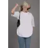 Göğüs Beach Baskılı Oversize Erkek T-Shirt