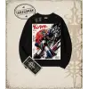 Goldorak Anime Baskılı Oversize Unisex Bisiklet Yaka Sweatshirt