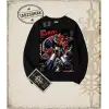 Goldorak Anime Baskılı Oversize Unisex Bisiklet Yaka Sweatshirt