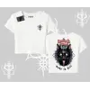 Gothic Cat Made in Hell Baskılı Sweatshirt Babby Tee Tshirt