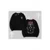 Gothic Cat Made in Hell Baskılı Sweatshirt Biskilet Sweatshirt