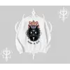 Gothic Cat Made in Hell Baskılı Sweatshirt Biskilet Sweatshirt