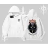 Gothic Cat Made in Hell Baskılı Sweatshirt Kapşonlu Sweatshirt